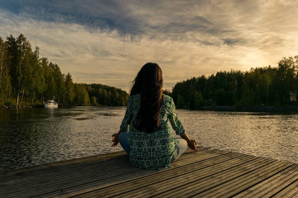 yoga, woman, lake, outdoors, nature, lotus pose, meditation, mindfulness, balance, meditating, wellness, sunset, twilight, yoga, yoga, meditation, meditation, meditation, meditation, meditation